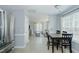 Open floor plan with stainless steel refrigerator, and eat-in kitchen at 2412 Chartwell Ln, Graham, NC 27253