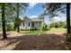 Enjoy this private backyard with mature trees and manicured landscaping at 2421 Beckwith Rd, Apex, NC 27523
