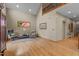 Spacious living room boasts hardwood floors, high ceilings, and lots of natural light at 260 Woody Ln, Oxford, NC 27565