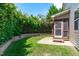View of the home's private fenced-in backyard at 2712 Peachleaf St, Raleigh, NC 27614