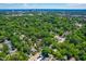 Extensive aerial view showcasing tree coverage with residences and urban developments dotting landscape at 2725 Bedford Ave, Raleigh, NC 27607