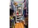 Walk-in closet features custom storage, shelving, and plenty of hanging space at 2725 Bedford Ave, Raleigh, NC 27607