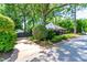 Beautiful exterior view with driveway, lush greenery, and a well-maintained yard at 2725 Bedford Ave, Raleigh, NC 27607