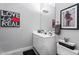 Modern bathroom featuring stylish vanity, mirror, and contemporary decor at 319 Fayetteville St, Raleigh, NC 27601