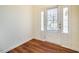 Bright entryway features beautiful wood-look flooring and a glass-paneled front door for natural light at 3623 Landshire View Ln, Raleigh, NC 27616