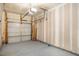 Spacious two-car garage with epoxy floor and ample lighting at 3623 Landshire View Ln, Raleigh, NC 27616