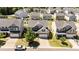 Aerial view of a home with well-maintained landscaping and a two-car garage at 3936 White Kestreg Dr Dr, Raleigh, NC 27616