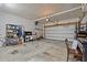 Spacious garage featuring a garage door, room for storage, and space for parking at 3936 White Kestreg Dr Dr, Raleigh, NC 27616