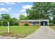 Beautiful single story brick home with a well manicured lawn at 413 Winterlochen Rd, Raleigh, NC 27603