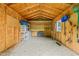 A look at the interior of the shed with storage for lawn and garden equipment at 413 Winterlochen Rd, Raleigh, NC 27603