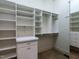 Spacious walk-in closet with custom shelving and storage options at 4143 Gardenlake Dr, Raleigh, NC 27612