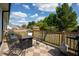 A cozy back deck area with great chairs, perfect for entertaining and relaxing with Gathering and friends at 50 Waterford Dr, Angier, NC 27501