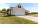 View of the attached garage and front of the house at 50 Waterford Dr, Angier, NC 27501