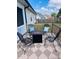 Cozy patio with fire pit and comfortable seating at 50 Waterford Dr, Angier, NC 27501