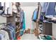 Organized walk-in closet with built-in shelving and rods, providing ample storage space for clothing and accessories at 50 Waterford Dr, Angier, NC 27501