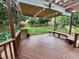 Spacious deck overlooking the beautiful backyard of this home at 501 Samara St, Apex, NC 27502