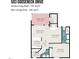 Detailed floor plan showcasing the layout of the home, including room dimensions at 503 Gooseneck Drive # B4, Cary, NC 27513