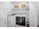 Laundry room area featuring a washer and dryer at 503 Gooseneck Drive # B4, Cary, NC 27513