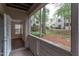 View from the balcony showing views of the community grounds at 600 Audubon Lake Dr # 6B13, Durham, NC 27713