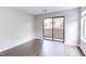A private patio with sliding glass door offers an outdoor space for relaxation at 600 Audubon Lake Dr # 6B13, Durham, NC 27713