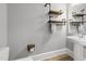 Modern bathroom with a unique industrial-style fixture at 700 Finsbury St # 105, Durham, NC 27703