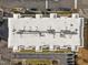 Commercial rooftop with HVAC and surrounding parking at 700 Finsbury St # 105, Durham, NC 27703