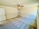 Bedroom featuring neutral carpet, ceiling fan, and bright natural light at 71 Earnest Way, Kenly, NC 27542