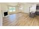 Spacious living room offering an open floor plan and fireplace at 71 Earnest Way, Kenly, NC 27542