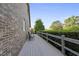 Long relaxing deck with wooden fence at 9 Lakeview Dr, Sanford, NC 27332