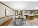 Dining room with view to backyard and open to the kitchen, great for entertaining at 9 Lakeview Dr, Sanford, NC 27332