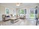 Inviting living room with hardwood floors, two sofas, and natural lighting at 909 Goodwin Rd, Durham, NC 27712