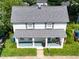 Charming two-story home with gray roof, inviting front porch, and well-maintained lawn and trees at 913 Washington St, Durham, NC 27701