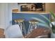 Kitchen bar with black countertops and wooden stools at 913 Washington St, Durham, NC 27701