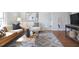 Inviting living room featuring modern décor, stylish furniture, and hardwood floors at 913 Washington St, Durham, NC 27701