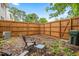 Enclosed backyard featuring a privacy fence, providing a private outdoor space at 919 Lexington Ct, Cary, NC 27511