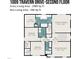 Second-floor floor plan featuring bedrooms, primary bath, recreation room, and other layout characteristics at 1009 Travern Dr, Raleigh, NC 27603