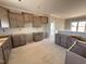 Spacious kitchen with plenty of cabinetry, offering ample storage for all your cooking needs at 112 Royal Ave, Selma, NC 27576