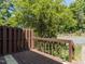 This back deck offers a tranquil outdoor space at 113 Weatherstone Dr # B, Chapel Hill, NC 27514