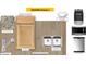Designed package featuring kitchen granite countertops, Aristokraft cabinets and stainless appliances at 120 Malbec Dr, Chapel Hill, NC 27516