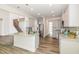 Elegant kitchen with stainless steel appliances, granite countertops, and a functional center island at `120 Red Hawk Pl, Smithfield, NC 27577