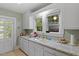 Kitchen with double bowl sink and updated countertops at 1314 Glendale Ave, Durham, NC 27701