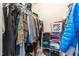 Walk-in closet with clothing racks, shelves, and ample storage space at 1316 Garden Crest Cir, Raleigh, NC 27609