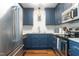This kitchen features stainless steel appliances and subway tile backsplash at 1316 Garden Crest Cir, Raleigh, NC 27609