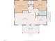 Detailed floor plan showcasing the layout of the home, including the living room, bedrooms, and screened porch at 1429 Hudson Ave, Durham, NC 27705