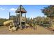 Community playground featuring slides, climbing structures, and shade trees at 1641 Silo Ridge Dr, Wake Forest, NC 27587