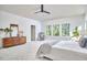 Bedroom featuring neutral color scheme, natural light, and stylish furnishings at 1808 Capstone Dr, Durham, NC 27713