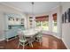 Charming dining room with a vintage hutch, hardwood floors, and natural light at 1908 Woodsdale Dr, Durham, NC 27703