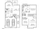 A detailed floor plan showing the layout of the two-story home with dimensions of the rooms and areas at 1908 Woodsdale Dr, Durham, NC 27703