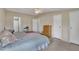 Bedroom with neutral decor and an en-suite bathroom at 196 Marlin Ln, Smithfield, NC 27577