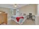 Bedroom featuring neutral walls, ceiling fan, and carpeted floors at 196 Marlin Ln, Smithfield, NC 27577